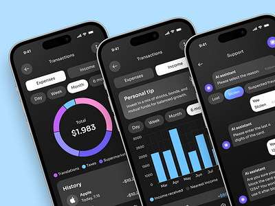 Fintech Mobile App app design application design application ui bank app finance app fintech mobile app design mobile app ui mobile ui mobile ui design mobile ux modern app ui ui design ui ux ui ux design