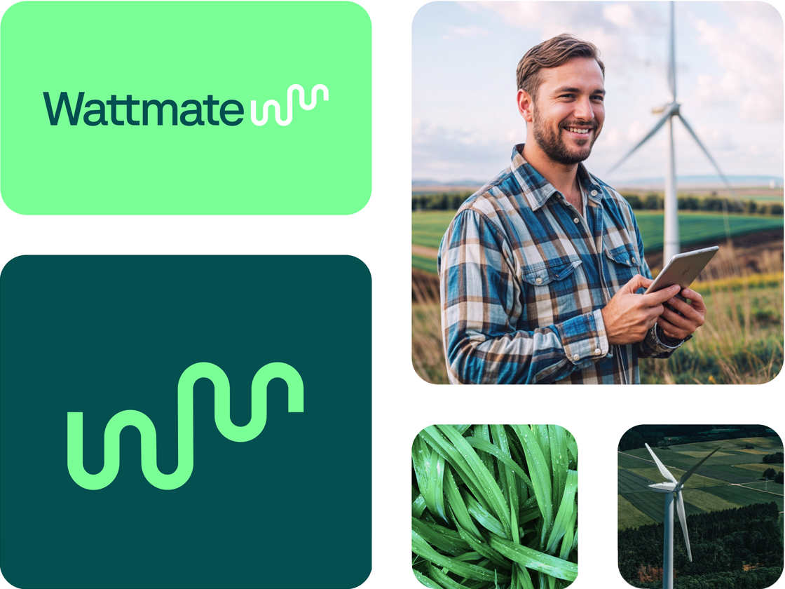 Wattmate Brand-Kit brand kit branding digital product logo product renewables ui ux web app website