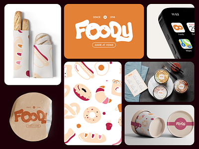 Umme is available for work Foody – Playful Branding for a Snack brand brand book brand designer brand identity brand style guide branding cafe design designer food food branding food shop foody freelance graphic design logo logo maker remote restaurant shop