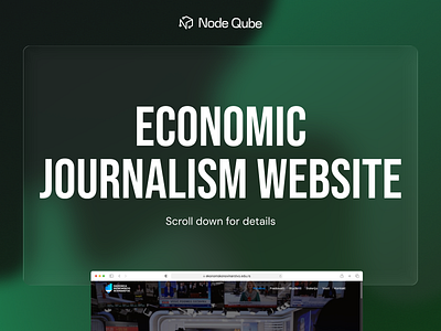 Economic Journalism Website app appdesign branding design illustration logo ui ui design uiux ux