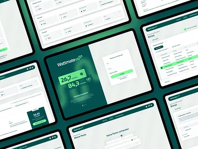 Wattmate App UI app digital product flat minimal product design renewables ui ux web app website