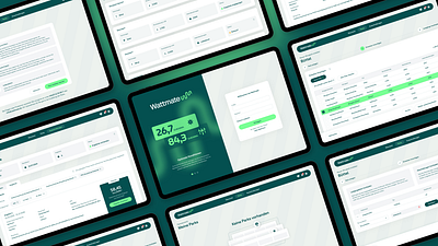 Wattmate App UI app digital product flat minimal product design renewables ui ux web app website