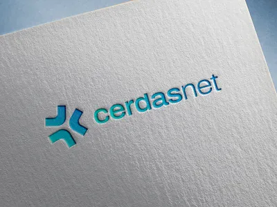 Cerdas branding cerdas design digital graphic design identity logo mind typography vector