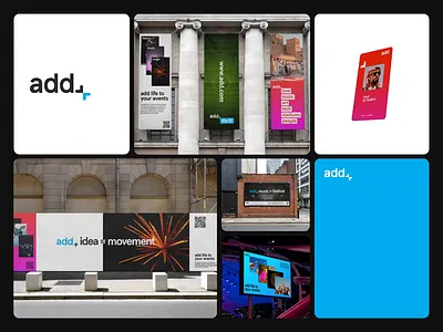 Add+ Rebranding: The Power of Addition in Events animation branding case event graphic design logo motion graphics rebrand