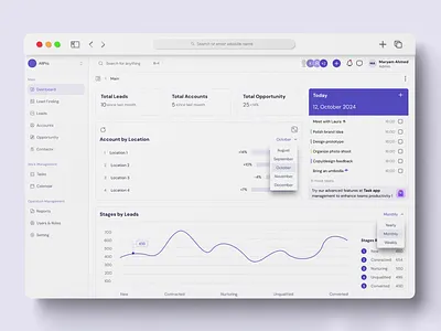 White CRM – Lead finding, Sales & Client Management businesstools crm dashboard leadmanagement saas ui uxui webapp