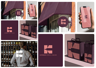Katonah Wine & Liquor – Brand Identity Design elegantbranding liquorbranding logo logodesign luxury logo design luxurybranding minimal wine branding minimaldesign modernlogo negativespace winelogo