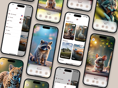 Gitunik - First Words android app design card design childdevelopment children clean ui early childhood edtech educational app gamification ios kids app language learning learning minimal mobile app mobile ui speechtherapy ui design uxdesign