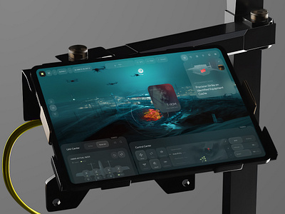 DroneOps - Mission Control Dashboard 3d ai app b2b business crm dashboard data design drone interface mission product saas service software ui ux visualization web