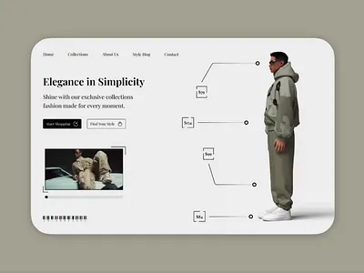 Fashion Feels, Pixel Perfect art direction concept fashion minimal modern style trend ui web design