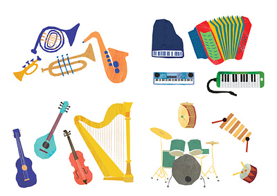 Children's illustration book design children design graphic design illustration music vector