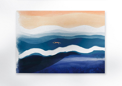 Summer postcards design eshop illustration postcards summer