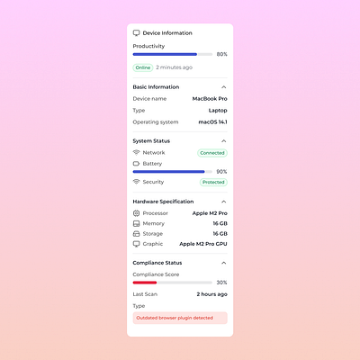 Side Details Panel Design | Saas App | Ai Saas design 3d ai saas app animation details screen device detail devices screen panel design saas ai saas app saas ui side panel sidebar software as a service ui uiux design