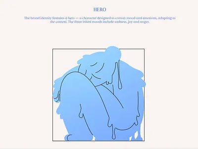 Gone&Here Mascot: Sadness abstract abstract character animation animation 2d branding character character animation character design cry gonehere health healthcare hero illustration mascot mascot animation mental health motion graphics sad sadness