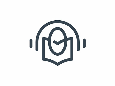 Book + Headphone + Theta symbol book brand guide branding fimbird headphone logo logodesigner theta visual identity