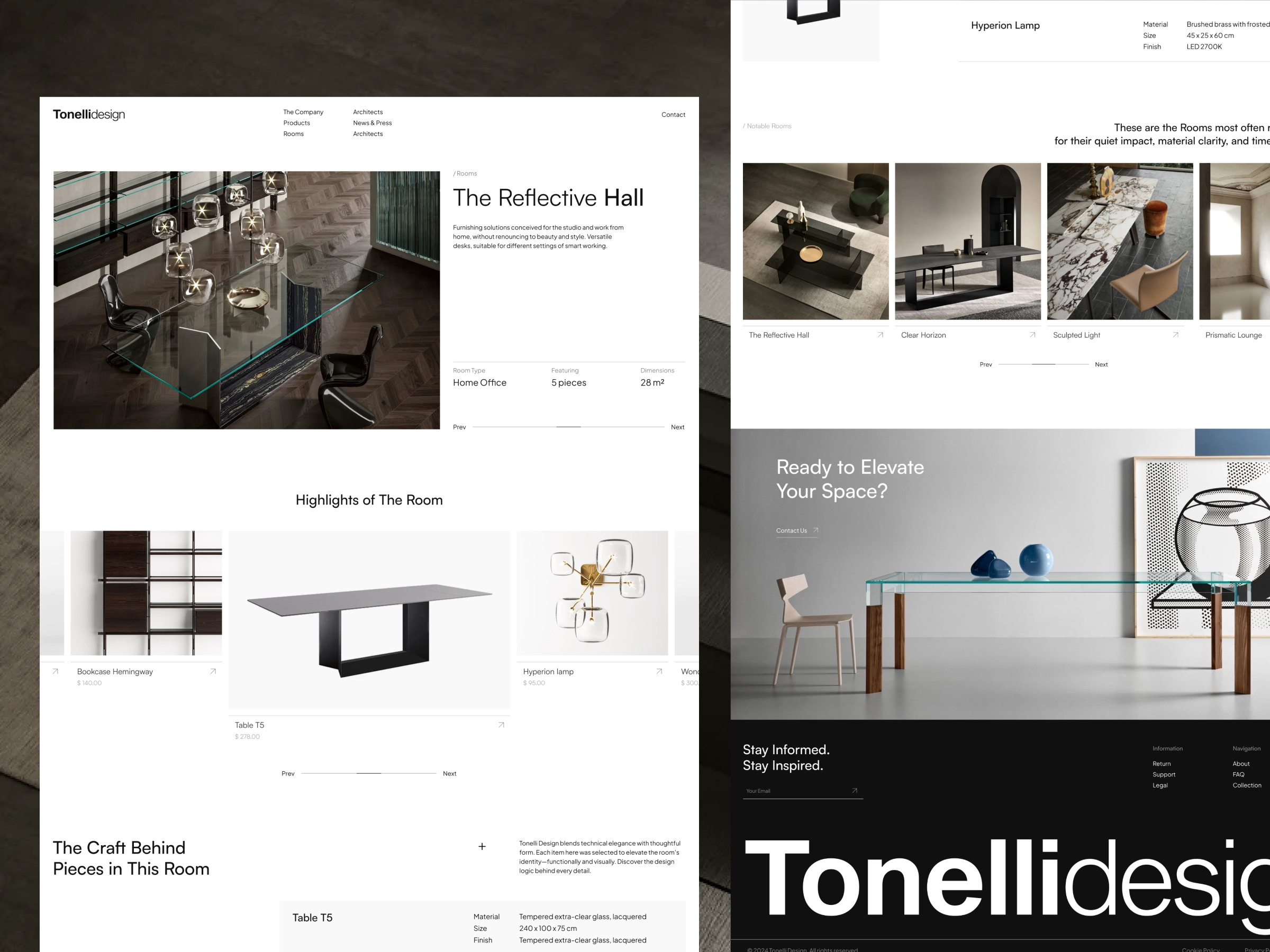 Example of TD - Interior Design Furniture Company Website - Room Showcase