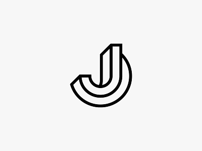 J abstract logo brand design brand designer brand identity branding brandmark custom logo custom logo design identity identity design identity designer j j logo logo logo design logo designer logo mark mark monoline logo typography