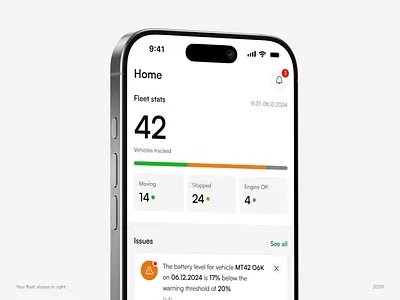 Quartix Tracking Mobile App Redesign app chart clean dashboard data design fleet mobile modern swiss design tracking ui ux vehicle white