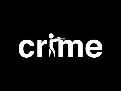 Crime Logotype Design alamgiritservice branding crime logo graphic design gun logo icon illustration logo typography ui