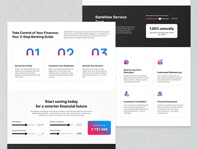 Bank Website bank cards ui page design ui website