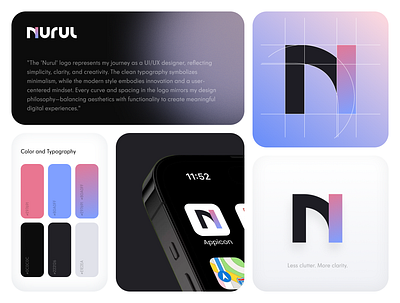 Nurul's branding design graphic design illustration logo mobile ui ux vector website