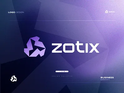 zotix modern tech brand logo | Abstract icon abstract icon ai app icon branding creative design design graphic design logo modern professional logo sas logo tech logo
