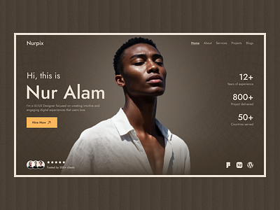Personal Portfolio Landing Page agency agency website clean company creative agency digital agency digital marketing graphic design landing page personal website portfolio portfolio website studio ui ux web design website