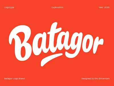 Logotype; Batagor batagor brand branding design food graphicdesign indonesian lettering logotype type typedesign typeface typography