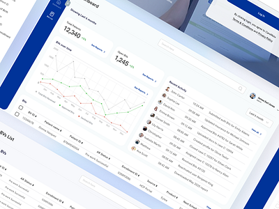 Admin Dashboard – Clean Analytics View adminportal cleanui dashboardui datavisualization figmadesign healthcaredesign outsystem productdesign uxdesign webappui