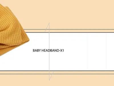 Soft & Stylish: Baby Headband Pattern 3d 3dmockup branding design fashion illustration fashiondesign fashionillustration illustration tech pack ui