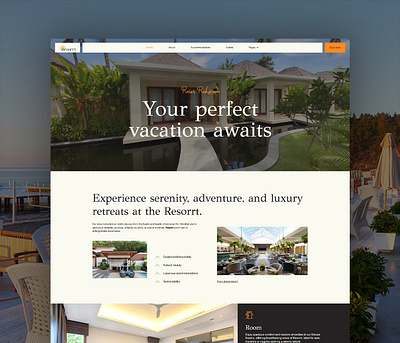 Build a beautiful website for your hotel or resort beachfront guesthouse hotel hotel reservation lifestyle tourism villas