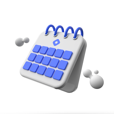 Calendar 3D Illustration branding design graphic design illustration