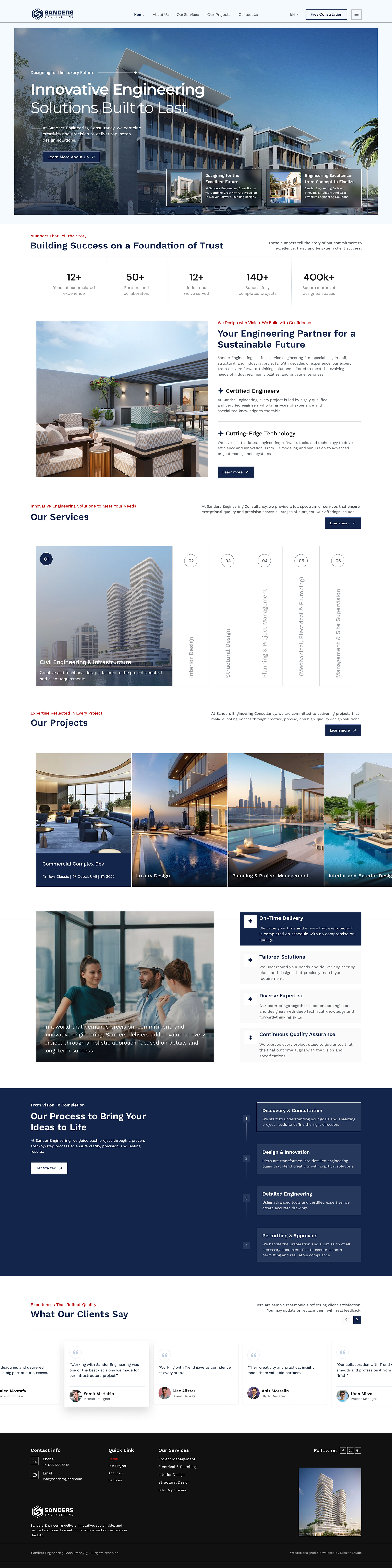 Professional Architect Website Design in Hyderabad  by HyderHub Web Services