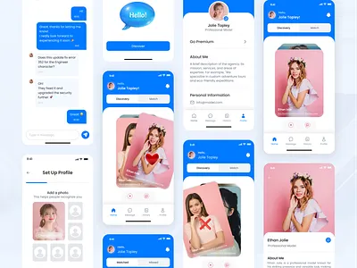 💘 Modern Dating App UI – Find Love in Style! apps dating dating app dating appsdesign dating ui sweep ui ux