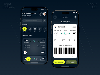 Flight Booking Mobile App Design airplane app app design application booking booking app design flight flight app flight booking flight booking app flight search ios mobile app mobile app design product design ticket ui uiux uiux design