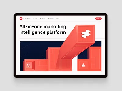 startup website design / search ai branding graphic design hero section design illustration design marketing website startup startup website startup website design web design website