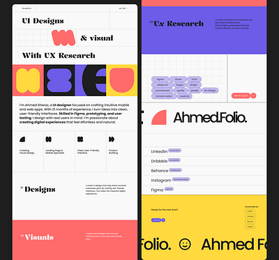 portfolio Design branding motion graphics portfolio ui