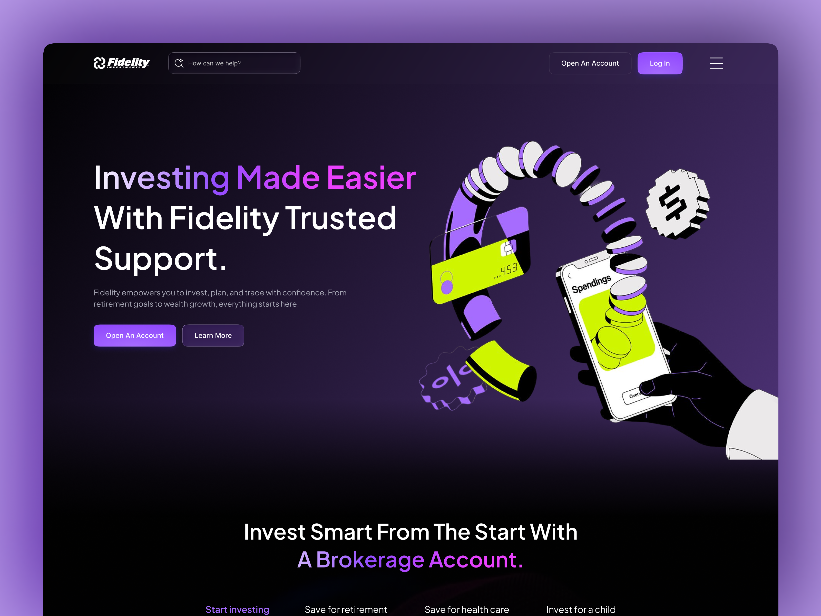 Investment Platform Website - UI/UX Design ai dark design finance financial fintech investing investment landing page modern ui platform redesign saas shasanko creations startup trading ui ux design web design web redesign website website ui design