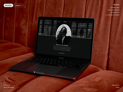 Stylist Portfolio website landing page portfolio ui ux uxui web webdesign website