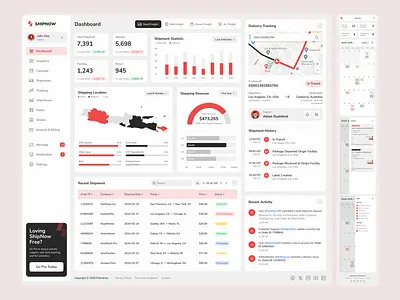 ShipNow Homepage – Shipping Management Dashboard UI Figma calendar ux dashboard vi design desktop ux figma dashboard figma ui freight tracking logistics dashboard logistics management mobile optimized ressponsive ui shipment calender shipping admin panel shipping ux tablet ui ui inspiration ui showcase ui trends