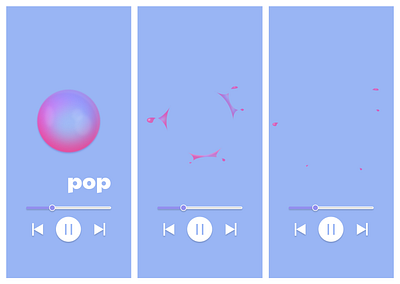 Music player #dailyUI animation daily ui design figma graphic design ui
