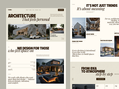 Architecture studio website architect architectural studio architecture building creativity design flat home interior minimalism space ui uiux webdesign website