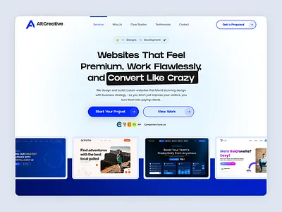 Premium Website Design for SaaS & Startup Teams – AltCreative conversiondesign creativeagency darkui design framerdesign landing page design landing page ui ux landingpage saaswebsite startupwebsite ui ux uxuidesign web design webdesign webflow website design websiteredesign