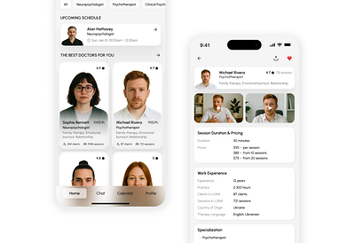 Luma — Your Therapist 2025 app graphic design medical app mobile ui uiux