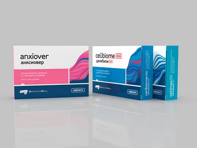 Celipharm - health supplements design box design design health supplements packaging design print design