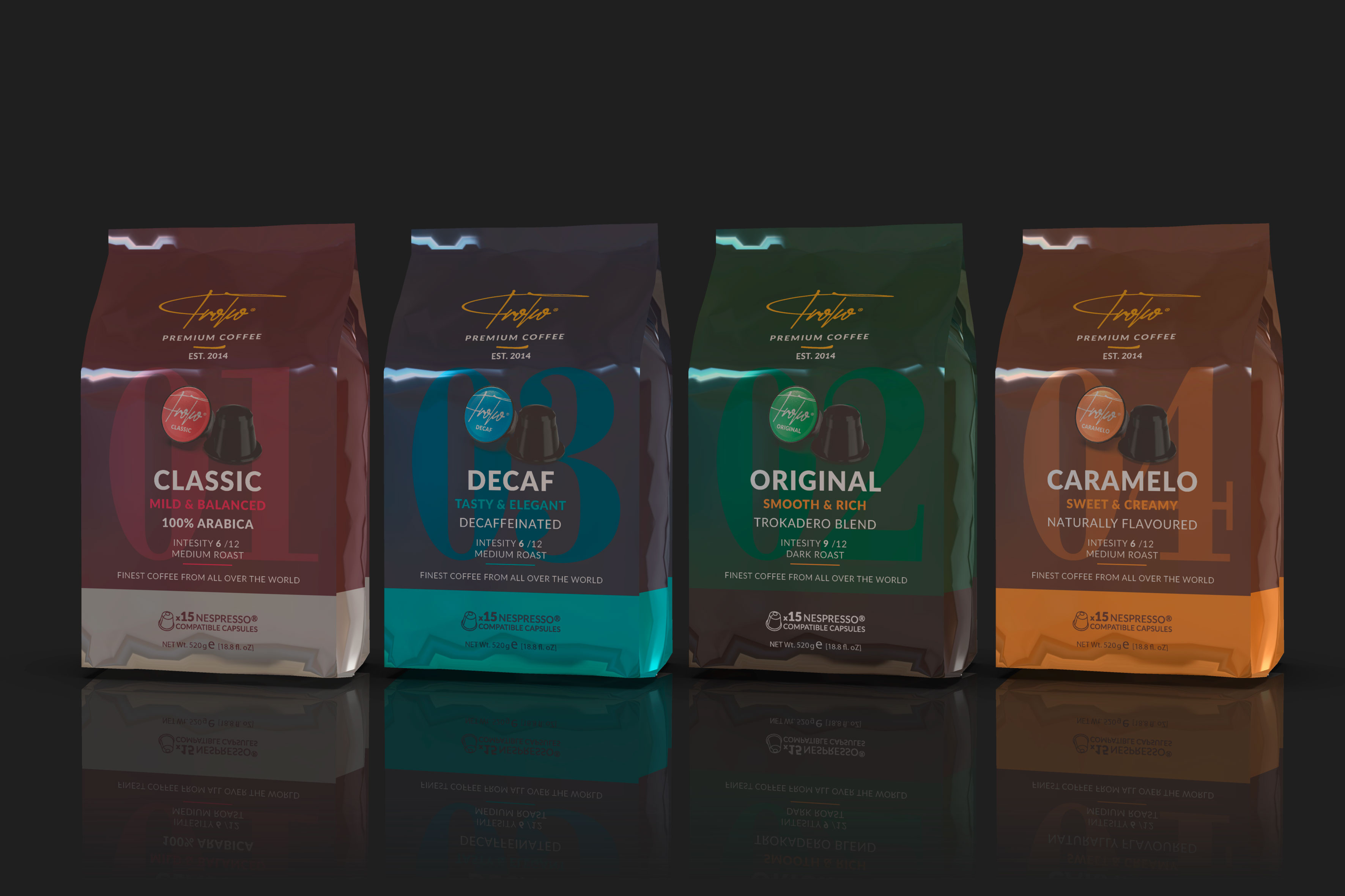 Troko Coffee - design beverage design box design design packaging design print design