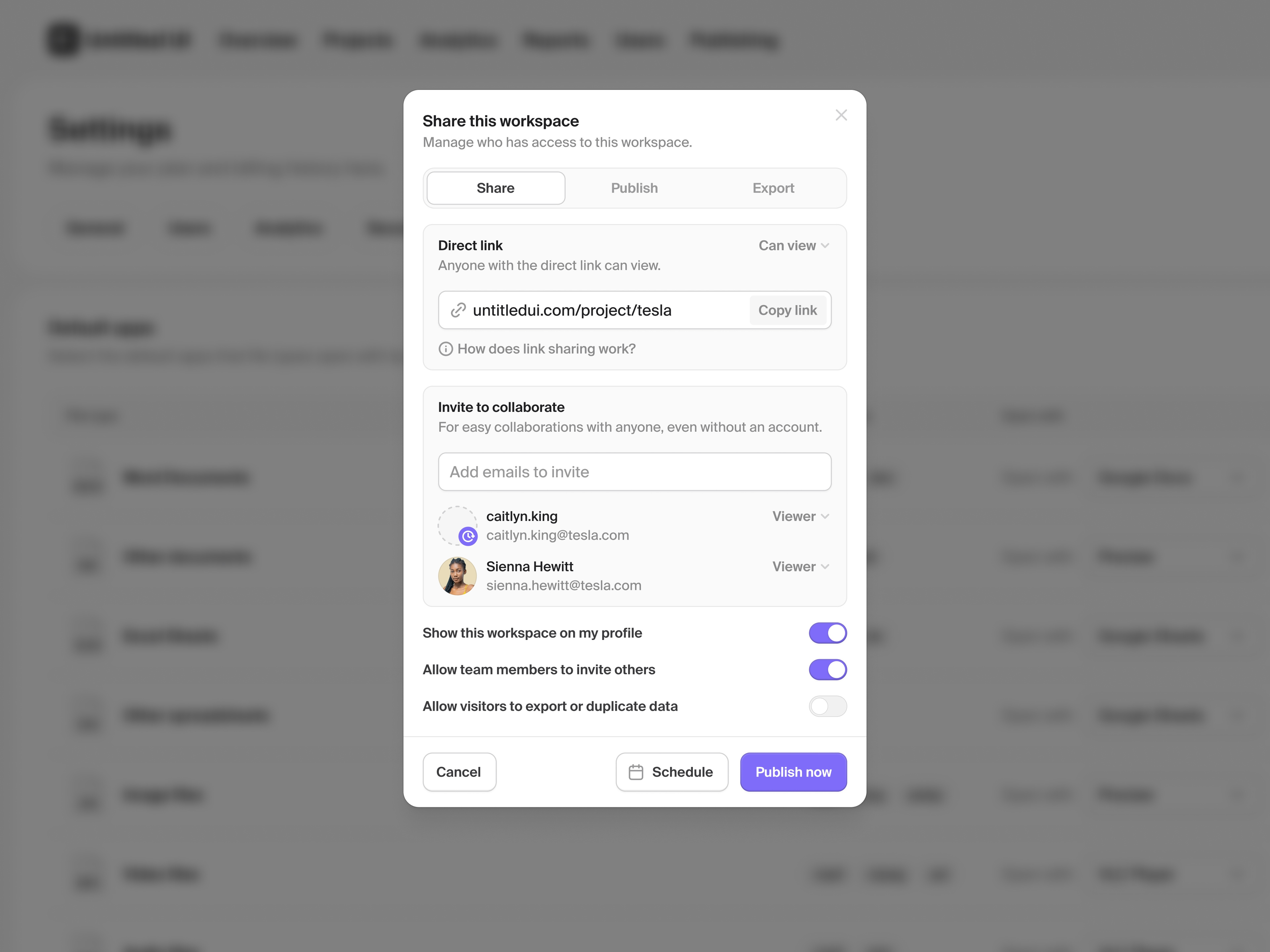 Share this workspace — Untitled UI by Jordan Hughes® on Dribbble