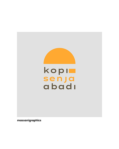 Kopi Senja Abadi - Logo Project agency branding design designer graphic design logo