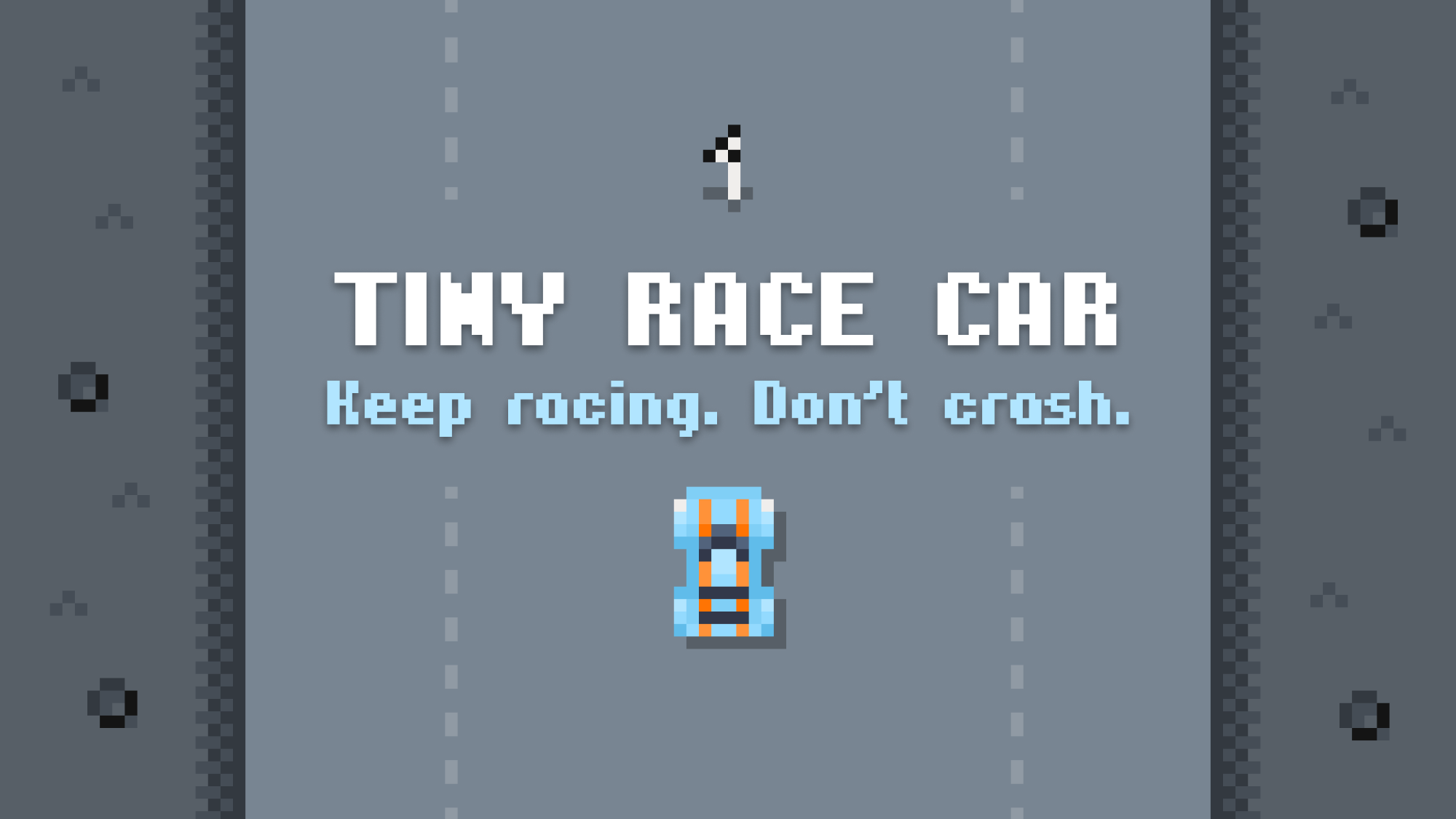 Tiny Race Car - Built for Apple Watch apple watch game illustration pixel art pixel game racing watchos