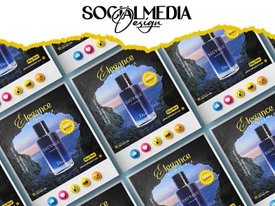 Elegance Reimagined – Premium Perfume Post Design bablagfx dribbbledesign graphic design luxurydesign productdesign socialmediapost