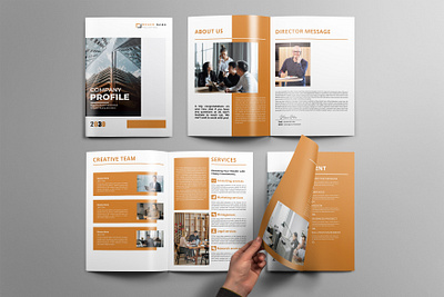 Company Profile Design booklet branding graphic design logo motion graphics